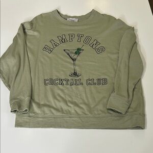 Green Envelope Olive Crewneck Sweater
